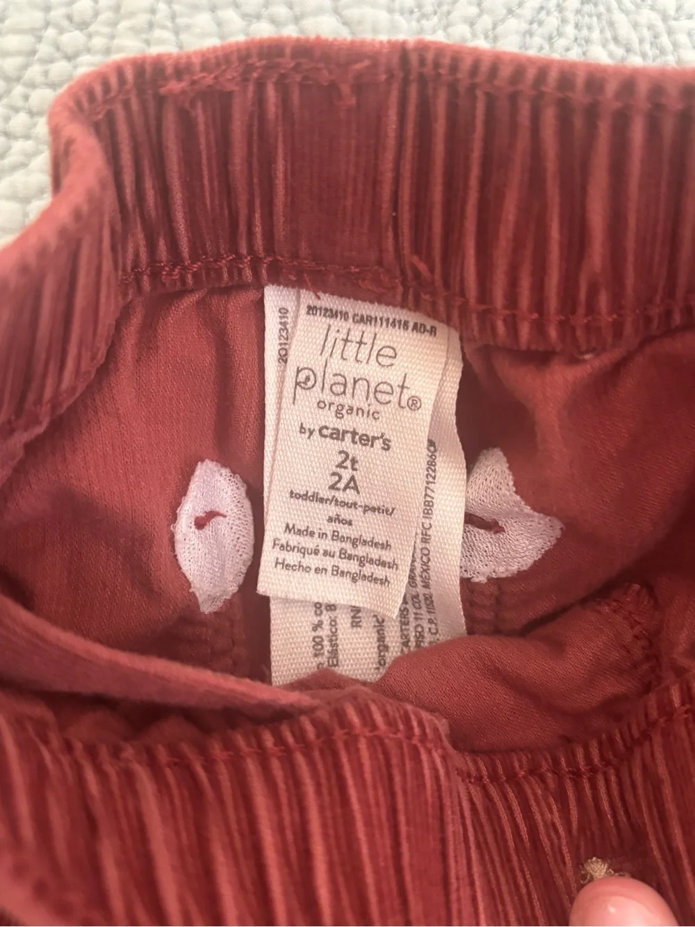 Little Planet soft corduroy